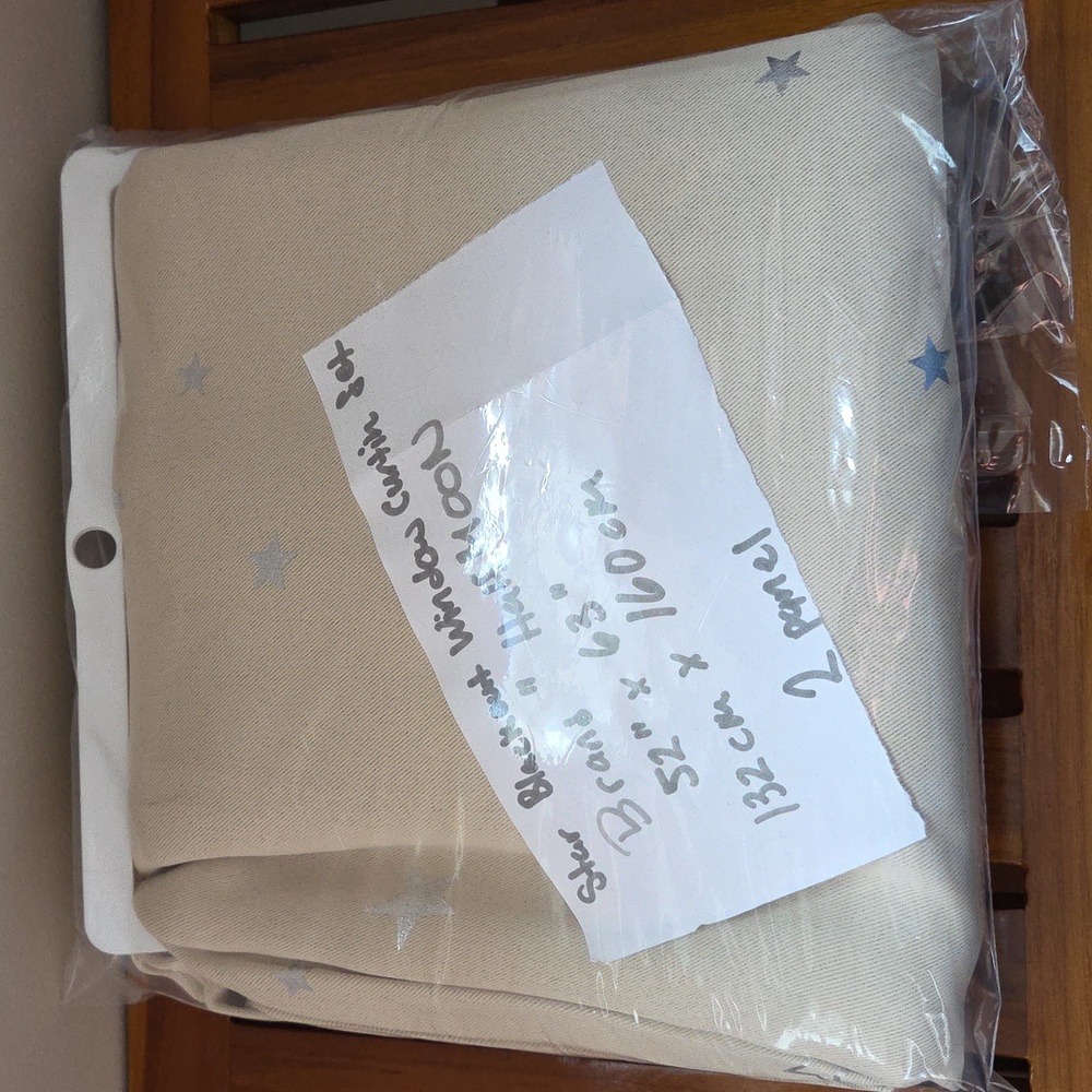 Halfmoon 52"Wx63"L Kids' Star Blackout Window Curtain 2 Panels (NEW)